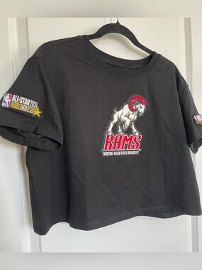 Pro Standard Winston-Salem State University Rams Black Logo Tee Womens Sz S NWT